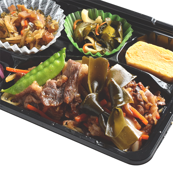 ①-Web昆布だしと牛肉の旨辛炒め弁当