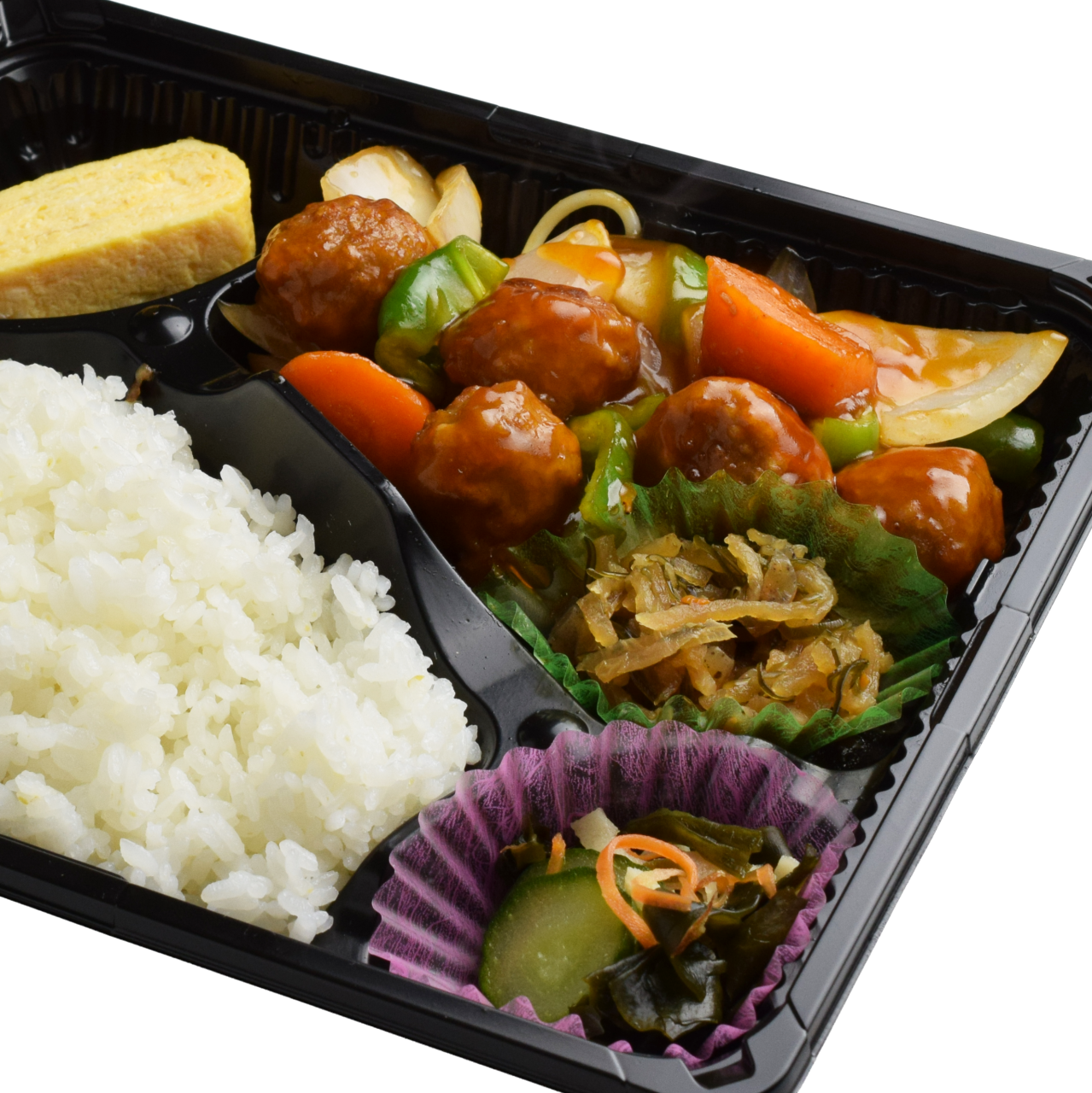 3-11-大・肉団子の甘酢あん弁当